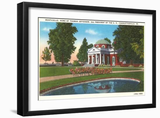 Monticello, Charlottesville, Virginia-null-Framed Premium Giclee Print