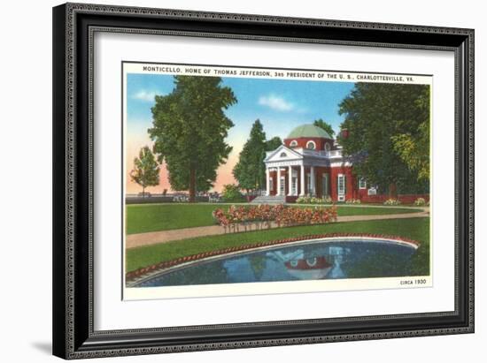 Monticello, Charlottesville, Virginia-null-Framed Premium Giclee Print