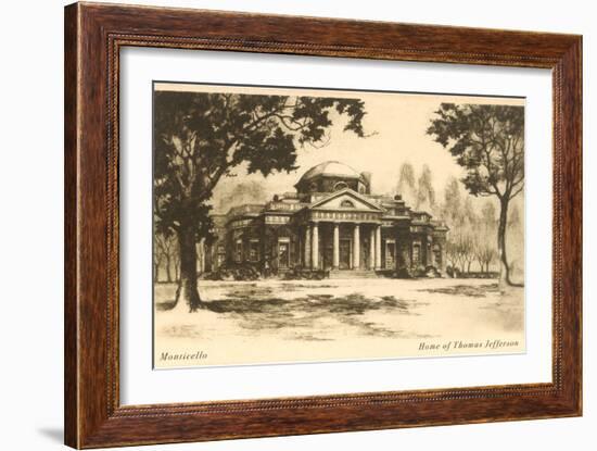 Monticello, Charlottesville, Virginia-null-Framed Art Print