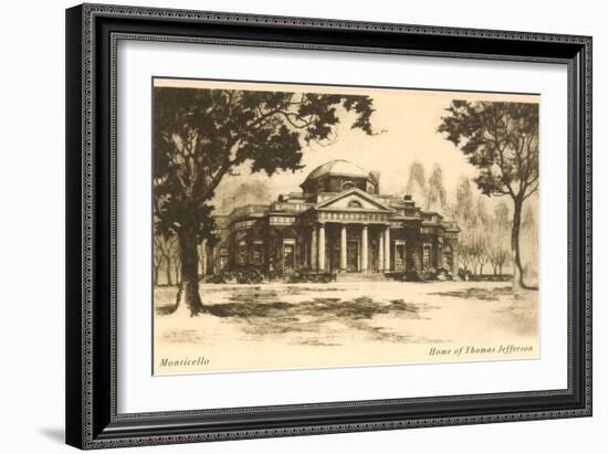 Monticello, Charlottesville, Virginia-null-Framed Art Print