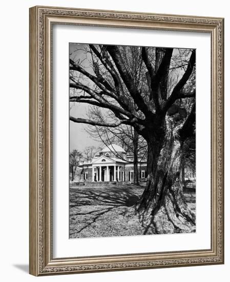 Monticello, House Thomas Jefferson Built for Himself on Top of Little Mountain Near Charlottesville-Alfred Eisenstaedt-Framed Photographic Print