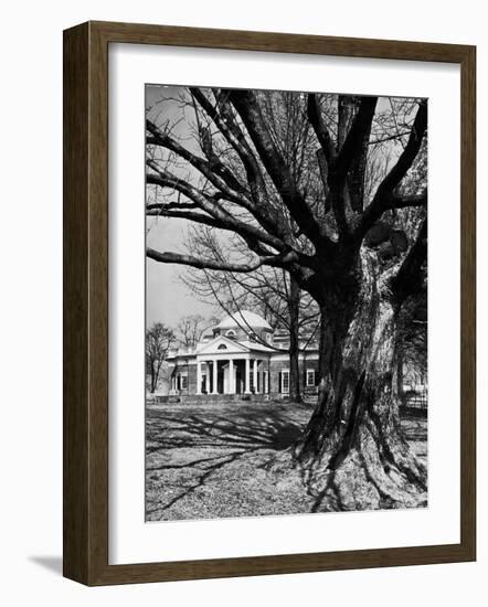 Monticello, House Thomas Jefferson Built for Himself on Top of Little Mountain Near Charlottesville-Alfred Eisenstaedt-Framed Photographic Print