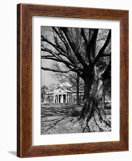 Monticello, House Thomas Jefferson Built for Himself on Top of Little Mountain Near Charlottesville-Alfred Eisenstaedt-Framed Photographic Print