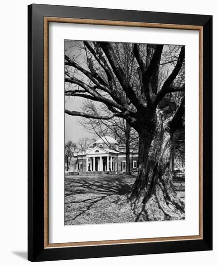 Monticello, House Thomas Jefferson Built for Himself on Top of Little Mountain Near Charlottesville-Alfred Eisenstaedt-Framed Photographic Print