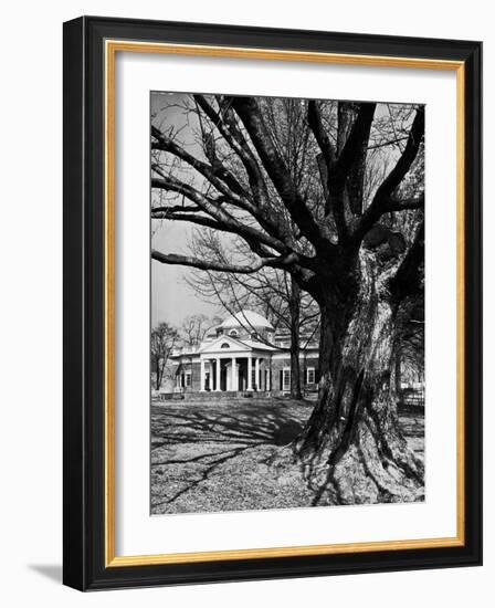 Monticello, House Thomas Jefferson Built for Himself on Top of Little Mountain Near Charlottesville-Alfred Eisenstaedt-Framed Photographic Print