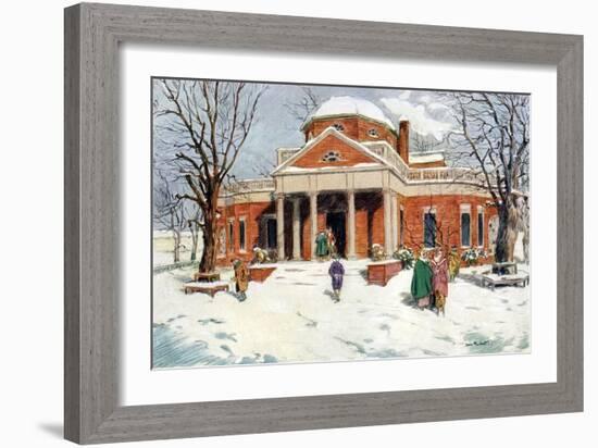 Monticello, Near Charlottesville, Virginia, USA, C18th Century-James Preston-Framed Giclee Print