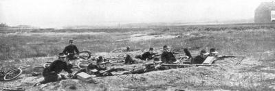 Belgian Bicycle Troops in Haelen, Belgium, August 1914-Montigny-Giclee Print