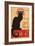 Montmarte, France - Chat Noir Cabaret Troupe Black Cat Promo Poster-Lantern Press-Framed Art Print