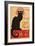Montmarte, France - Chat Noir Cabaret Troupe Black Cat Promo Poster-Lantern Press-Framed Art Print
