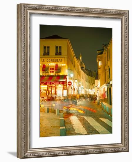 Montmartre Area at Night, Paris, France-Roy Rainford-Framed Photographic Print