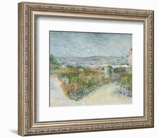 Montmartre: Behind the Moulin de la Galette, 1887-Vincent van Gogh-Framed Art Print