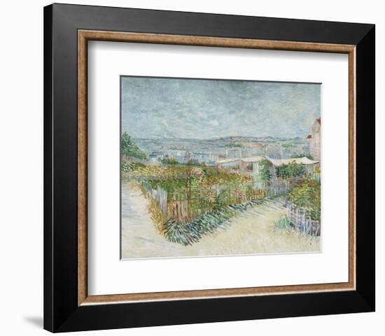 Montmartre: Behind the Moulin de la Galette, 1887-Vincent van Gogh-Framed Art Print