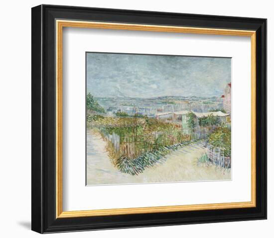 Montmartre: Behind the Moulin de la Galette, 1887-Vincent van Gogh-Framed Art Print