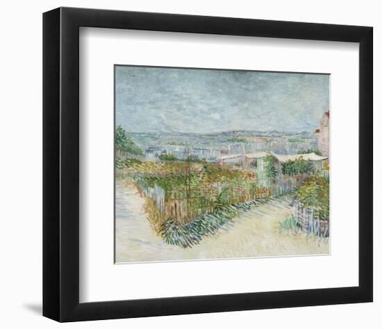 Montmartre: Behind the Moulin de la Galette, 1887-Vincent van Gogh-Framed Art Print