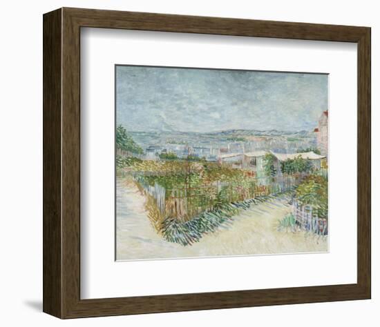 Montmartre: Behind the Moulin de la Galette, 1887-Vincent van Gogh-Framed Art Print