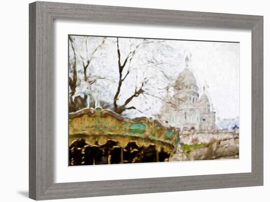 Montmartre - In the Style of Oil Painting-Philippe Hugonnard-Framed Giclee Print