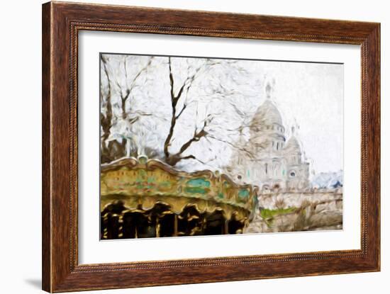 Montmartre - In the Style of Oil Painting-Philippe Hugonnard-Framed Giclee Print