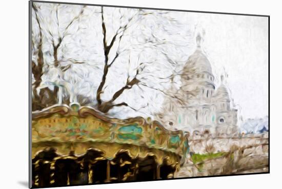 Montmartre - In the Style of Oil Painting-Philippe Hugonnard-Mounted Giclee Print