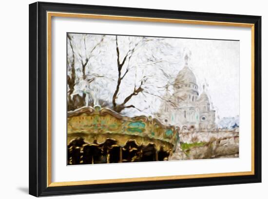 Montmartre - In the Style of Oil Painting-Philippe Hugonnard-Framed Giclee Print