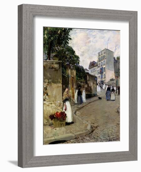 Montmartre, Paris, 1889-Childe Hassam-Framed Giclee Print