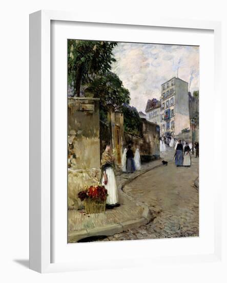 Montmartre, Paris, 1889-Childe Hassam-Framed Giclee Print