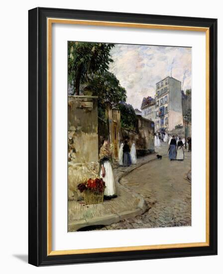 Montmartre, Paris, 1889-Childe Hassam-Framed Giclee Print