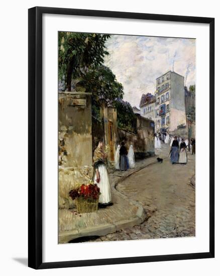 Montmartre, Paris, 1889-Childe Hassam-Framed Giclee Print