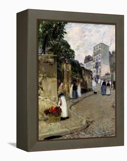 Montmartre, Paris, 1889-Childe Hassam-Framed Premier Image Canvas