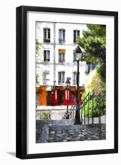 Montmartre Paris Stairs-Philippe Hugonnard-Framed Giclee Print