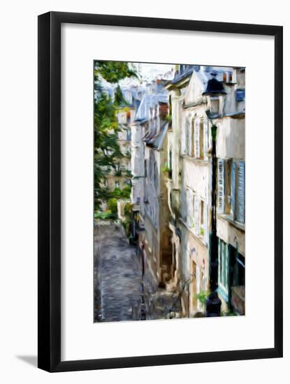 Montmartre Street II - In the Style of Oil Painting-Philippe Hugonnard-Framed Giclee Print