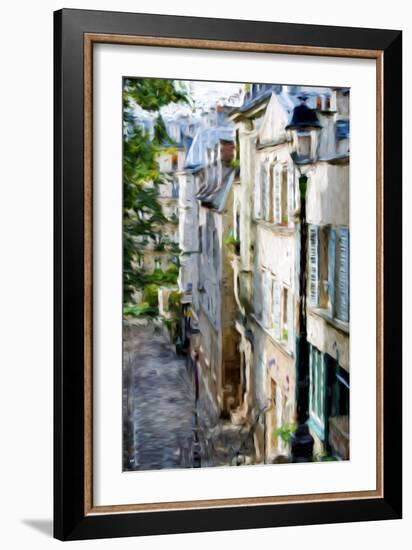 Montmartre Street II - In the Style of Oil Painting-Philippe Hugonnard-Framed Giclee Print