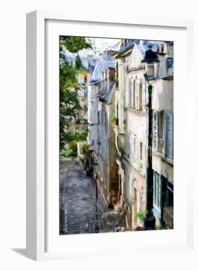 Montmartre Street II - In the Style of Oil Painting-Philippe Hugonnard-Framed Giclee Print