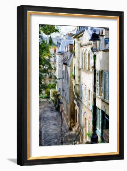 Montmartre Street II - In the Style of Oil Painting-Philippe Hugonnard-Framed Giclee Print