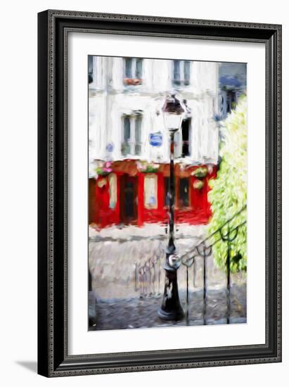 Montmartre Street - In the Style of Oil Painting-Philippe Hugonnard-Framed Giclee Print