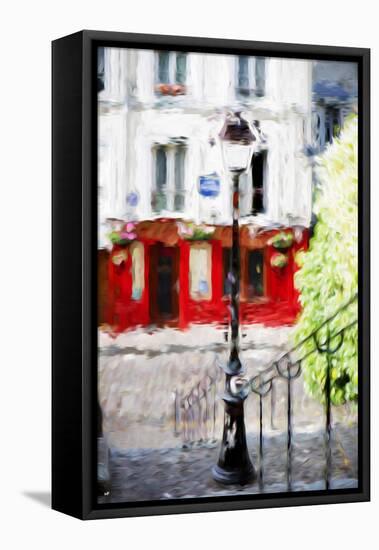 Montmartre Street - In the Style of Oil Painting-Philippe Hugonnard-Framed Premier Image Canvas