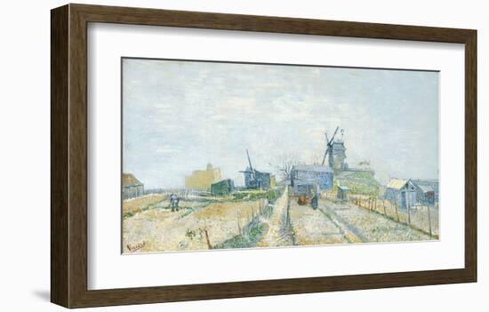 Montmartre: Windmills and Allotments, 1887-Vincent van Gogh-Framed Giclee Print