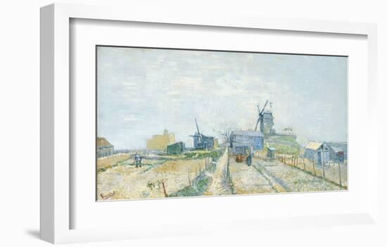 Montmartre: Windmills and Allotments, 1887-Vincent van Gogh-Framed Giclee Print