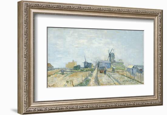 Montmartre: Windmills and Allotments, 1887-Vincent van Gogh-Framed Art Print