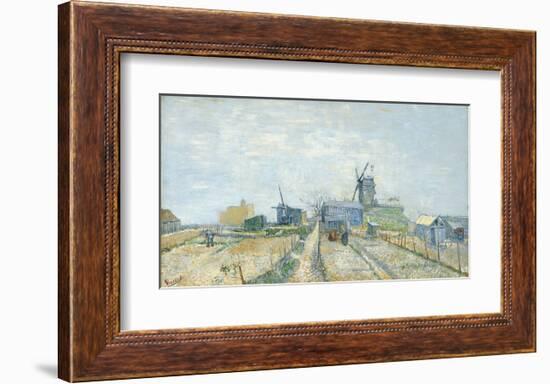 Montmartre: Windmills and Allotments, 1887-Vincent van Gogh-Framed Art Print