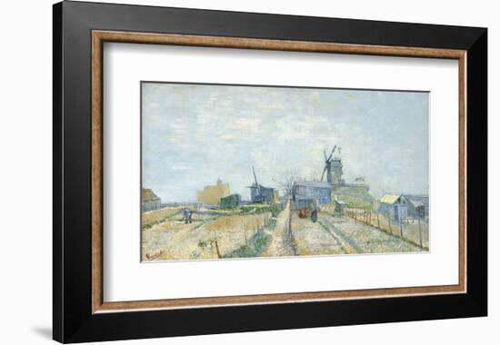 Montmartre: Windmills and Allotments, 1887-Vincent van Gogh-Framed Art Print