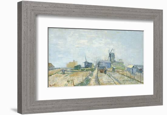 Montmartre: Windmills and Allotments, 1887-Vincent van Gogh-Framed Art Print