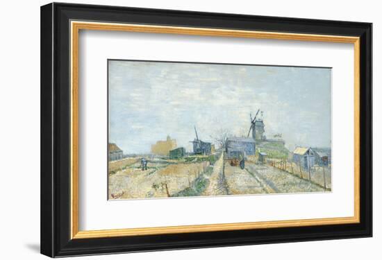 Montmartre: Windmills and Allotments, 1887-Vincent van Gogh-Framed Art Print