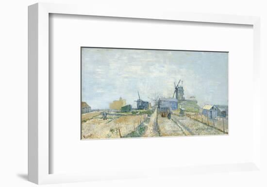 Montmartre: Windmills and Allotments, 1887-Vincent van Gogh-Framed Art Print