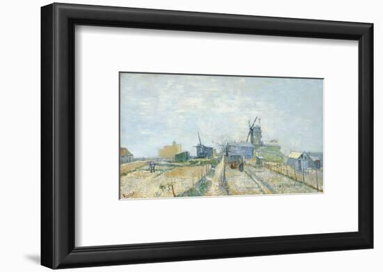 Montmartre: Windmills and Allotments, 1887-Vincent van Gogh-Framed Art Print