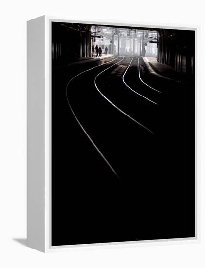 Montparnasse Railway Station in Paris-Philippe Manguin-Framed Premier Image Canvas