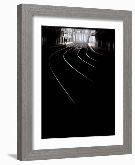 Montparnasse Railway Station in Paris-Philippe Manguin-Framed Photographic Print