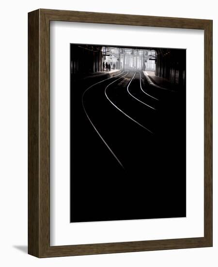 Montparnasse Railway Station in Paris-Philippe Manguin-Framed Premium Photographic Print