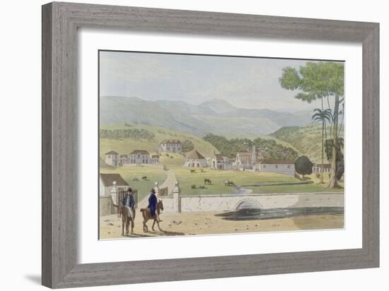 Montpelier Estates, St James, from 'A Picturesque Tour of the Island of Jamaica'-James Hakewill-Framed Giclee Print