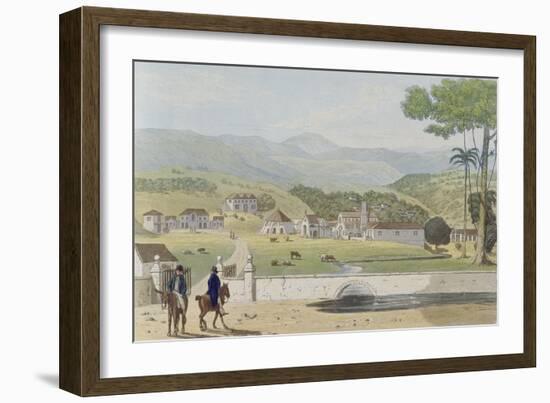 Montpelier Estates, St James, from 'A Picturesque Tour of the Island of Jamaica'-James Hakewill-Framed Giclee Print