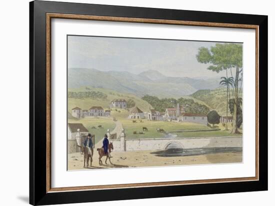 Montpelier Estates, St James, from 'A Picturesque Tour of the Island of Jamaica'-James Hakewill-Framed Giclee Print